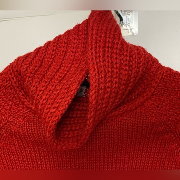 Joules Girls Tess Knitted Red Poncho Size L - Picture 4 of 16